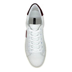 Dolce & Gabbana White Calfskin Low Top Sneakers
