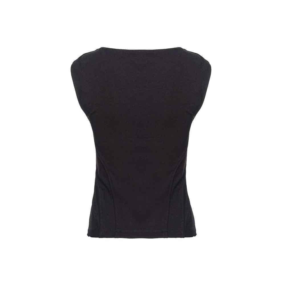 PINKO Black Viscose Women Top