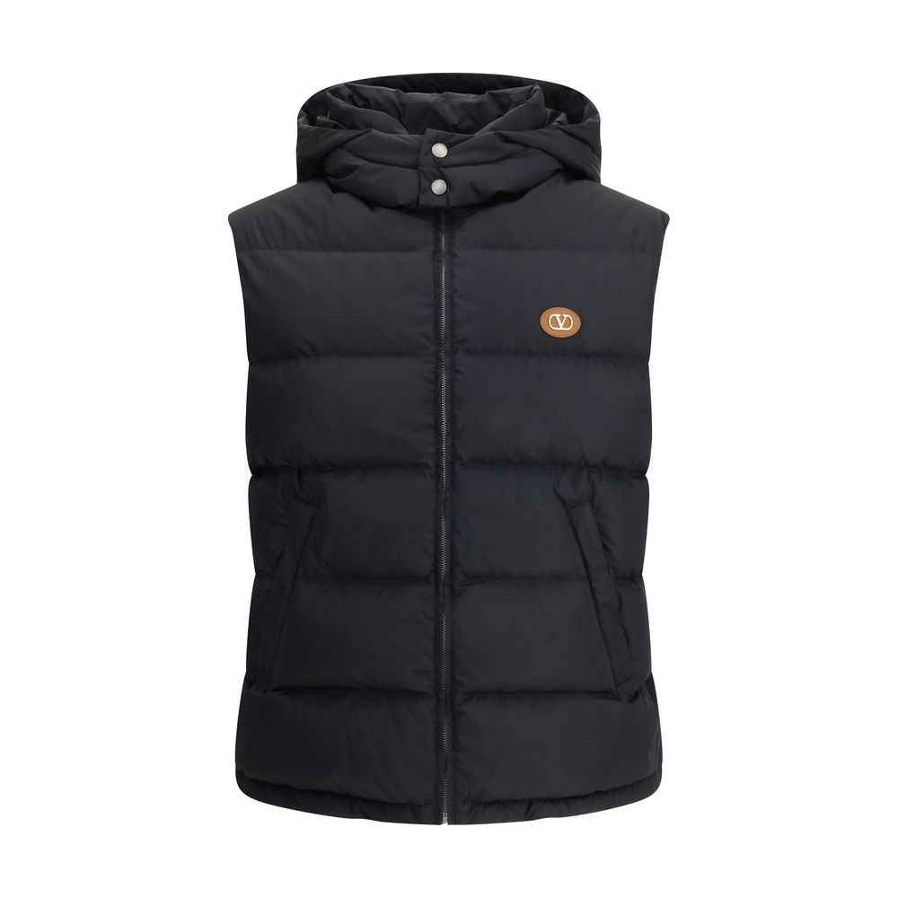 Valentino Black Goose Down Sleveless Jacket
