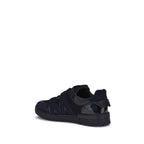 Moschino Black Calf Leather Bos Taurus Athletic Sneakers