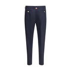 Thom Browne Blue Wool Casual Pants