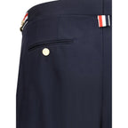 Thom Browne Blue Wool Casual Pants