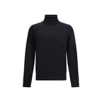 Dsquared² Black Fleece Wool Turtleneck