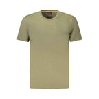 Hugo Boss Green Cotton Men T-Shirt