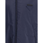 Prada Blue Polyester Full-Length Jacket