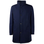 Made in Italy Blue Wool Men Jacket