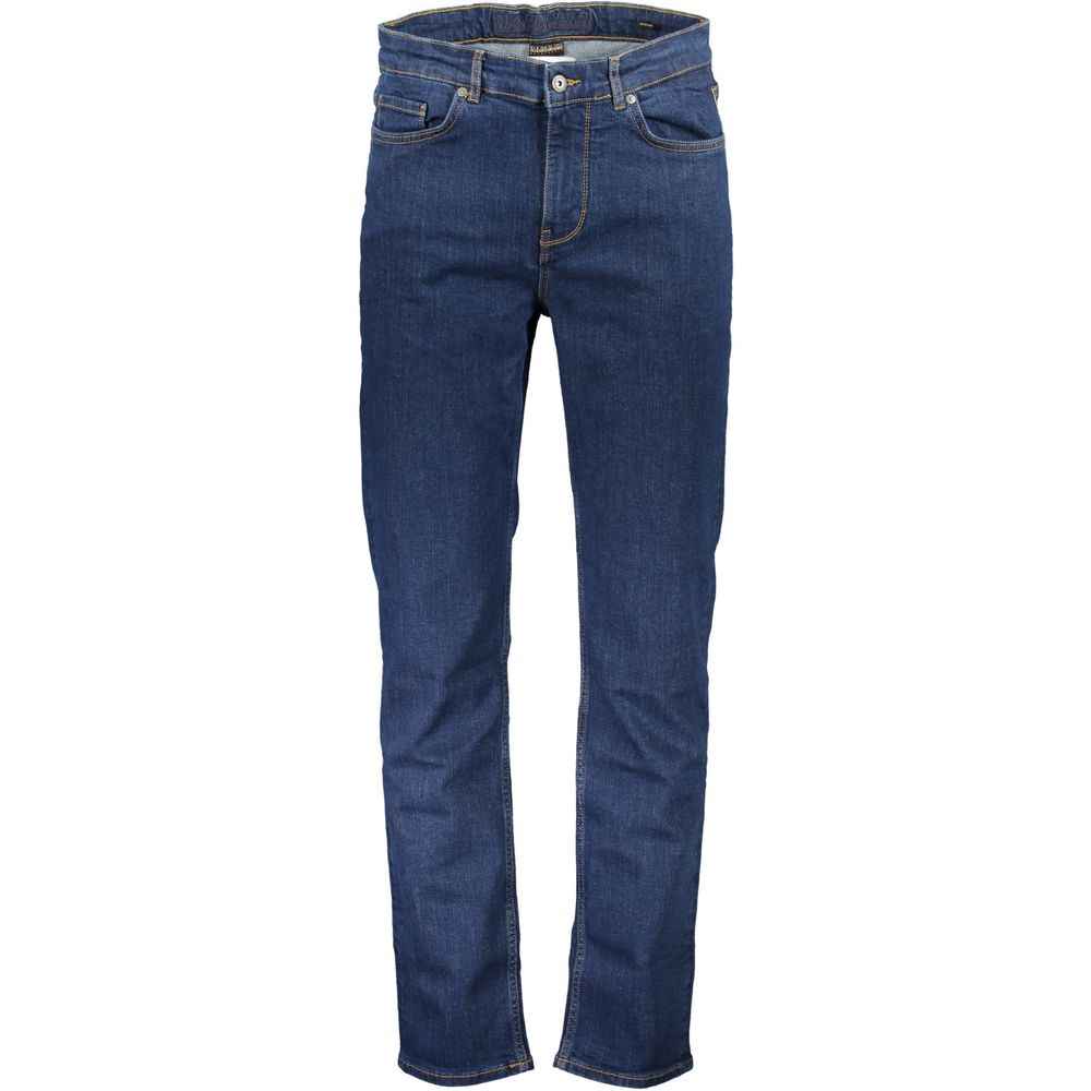 Napapijri Blue Cotton Jeans & Pant