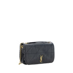 Saint Laurent Black Lamb Ovis Aries Aries Shoulder Bag