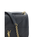 Saint Laurent Black Lamb Ovis Aries Aries Shoulder Bag