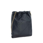 Saint Laurent Black Lamb Ovis Aries Aries Shoulder Bag