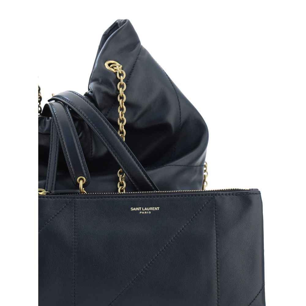 Saint Laurent Black Lamb Ovis Aries Aries Shoulder Bag