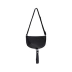 Courrèges Black Calf Leather Bos Taurus Shoulder Bag