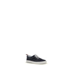 Thom Browne Blue Calf Leather Bos Taurus Low Top Sneakers