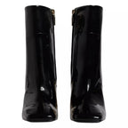 Dolce & Gabbana Black Jackie Leather Mid Calf Boots Shoes