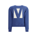 Valentino Blue Cotton Sweatshirt