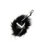 Fendi Black Leather Keychain