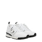 Love Moschino White Leather Low Top Sneakers