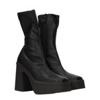 Stella McCartney Black Leather Ankle Boots