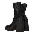 Stella McCartney Black Leather Ankle Boots