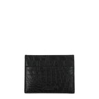 Billionaire Italian Couture Black Crocodile Cardholder