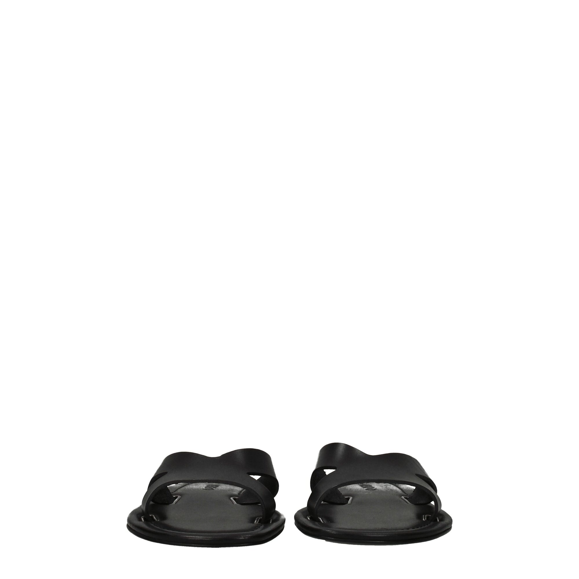 Kenzo Black Leather Slippers