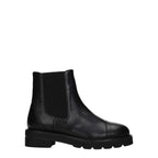 Stuart Weitzman Black Leather Ankle Boots