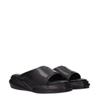 Alyx Black Leather Slippers