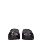 Alyx Black Leather Slippers