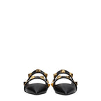 Valentino Garavani Black Leather Mules