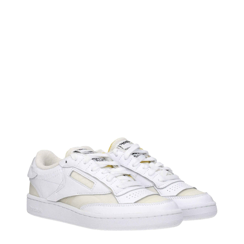 Maison Margiela White Fabric Low Tops
