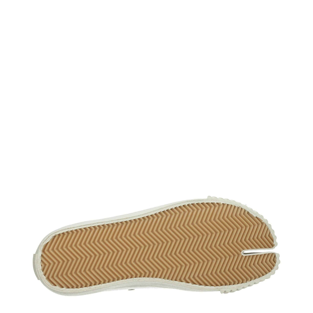 Maison Margiela White Fabric Low Tops