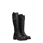 See By Chloé Black Leather Over The Knee