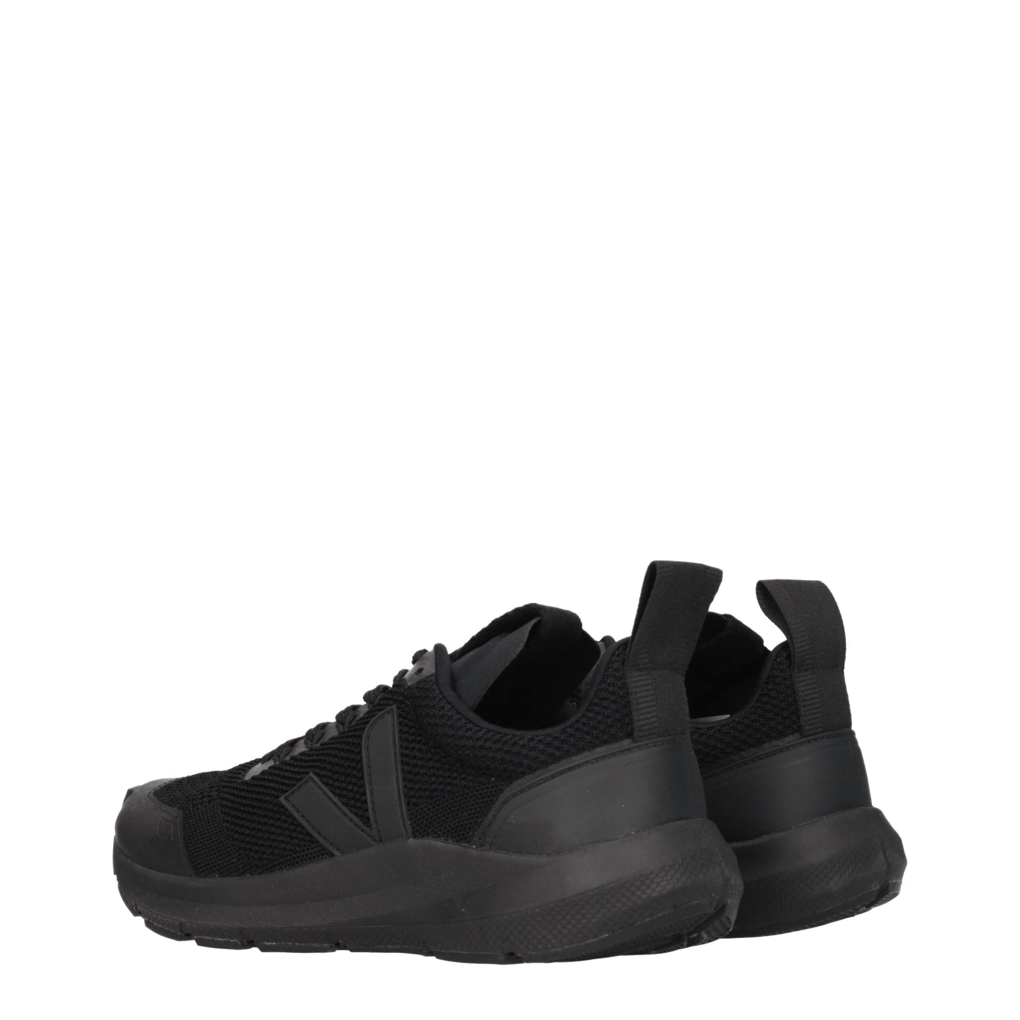 Veja Black Fabric Athletic Sneakers