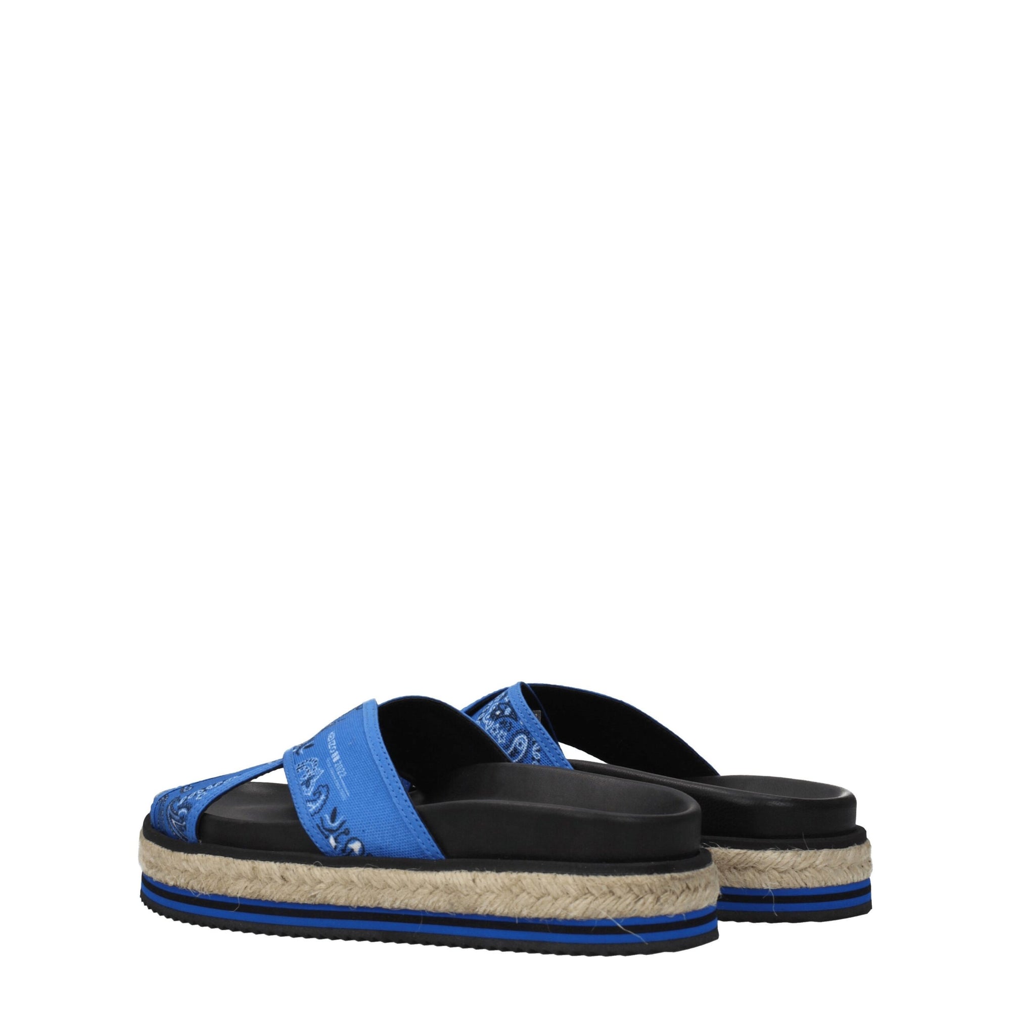 Kenzo Blue Fabric Slippers