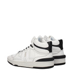 Lanvin White Leather High Top Sneakers