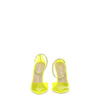 Stuart Weitzman Yellow Pvc Stiletto Heel Sandals