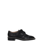 Stuart Weitzman Black Leather Oxfords And Derbies