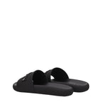 Lanvin Black Cotton Slippers