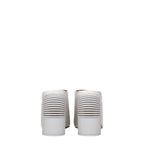 Off-White White Leather Platform Sandals