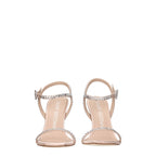 Stuart Weitzman Pink Satin Stiletto Heel Sandals