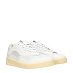 Jil Sander White Leather Low Tops