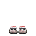 Thom Browne Black Leather Slippers