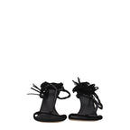 Isabel Marant Black Leather Stiletto Heel Sandals
