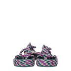 Isabel Marant Multicolor Fabric Flat Sandals