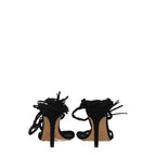 Isabel Marant Black Leather Stiletto Heel Sandals