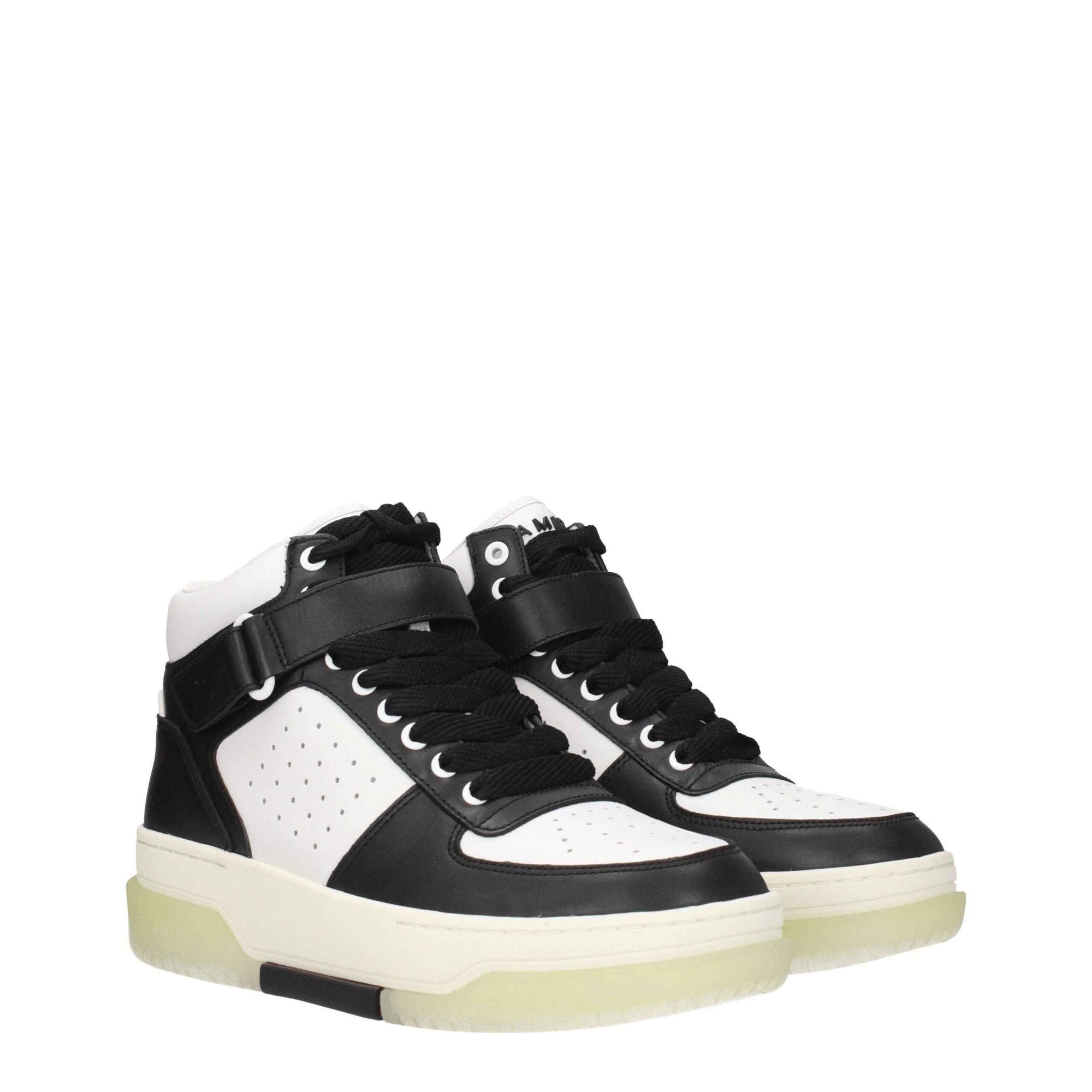 Amiri Black Leather High Tops