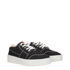 Ami Paris Black Fabric Low Tops