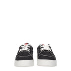 Ami Paris Black Fabric Low Top Sneakers