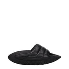 Balmain Black Leather Slippers