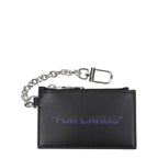 Off-White Black Leather Wallets